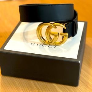 Gucci belt size 90 36 in black and brown